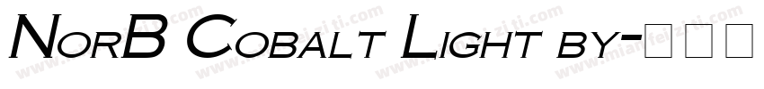 NorB Cobalt Light by字体转换